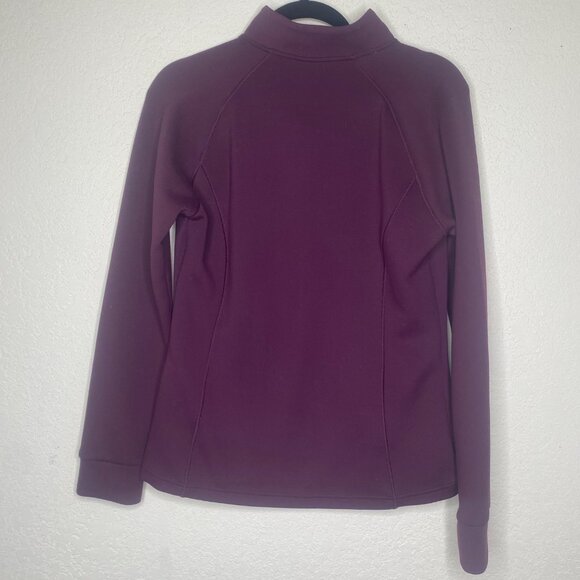 32 Degrees Heat Full Zip Jacket Womens Size S Burgundy Soft Pockets Athleisure - Picture 7 of 11
